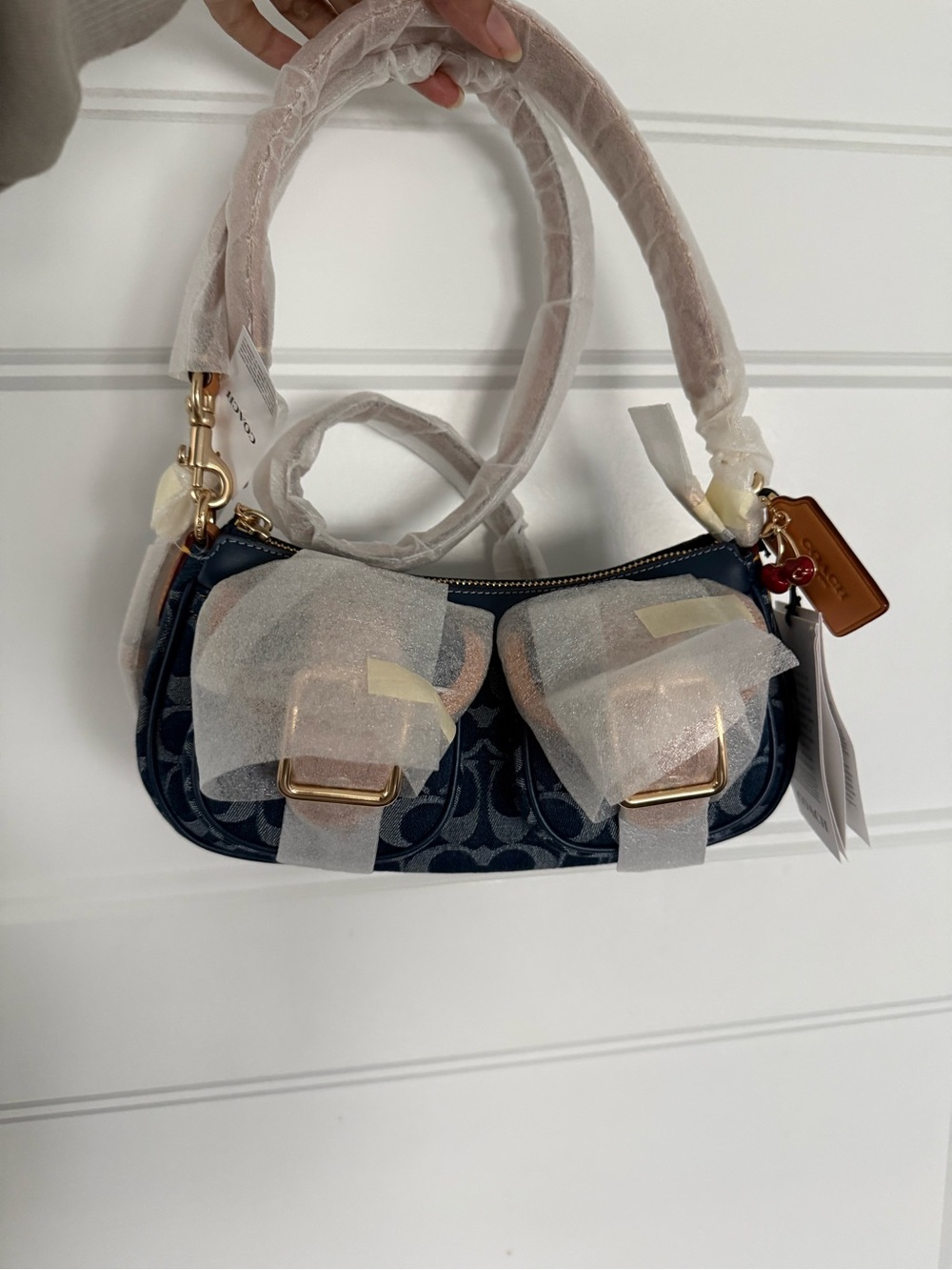 Coach Ashton Dark Denim Shoulder Bag